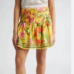 FARM RIO ☀️ Delicate fruit garden Mini skirt
Size XS  Colorful Tropical Vacay